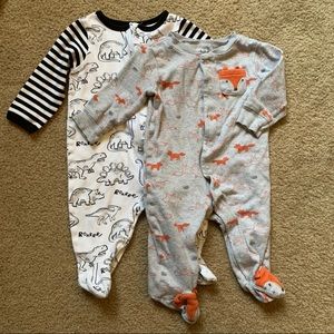 2 footie pajamas